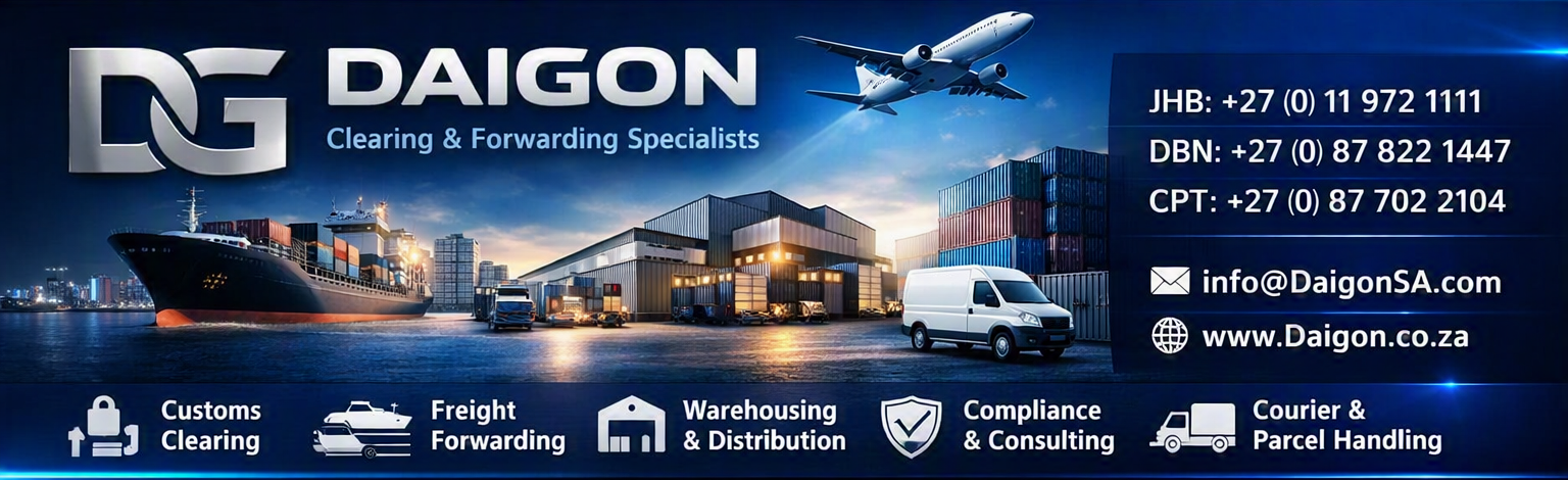 daigon , best clearing agents in south africa , customs clearing agents johannesburg , clearing agent , Clearing & Forwarding , customs clearing agent ,logistics company South Africa ,freight forwarding services ,import export clearance ,cross-border logistics ,customs documentation ,bonded cargo ,freight broker Gauteng ,logistics Kempton Park ,customs Brakpan ,shipping agent Durban ,customs ,SARS customs compliance ,international trade facilitation ,cargo clearance services ,supply chain solutions ,freight logistics partner ,customs and excise agent ,customs clearing , Customs Clearing Agent